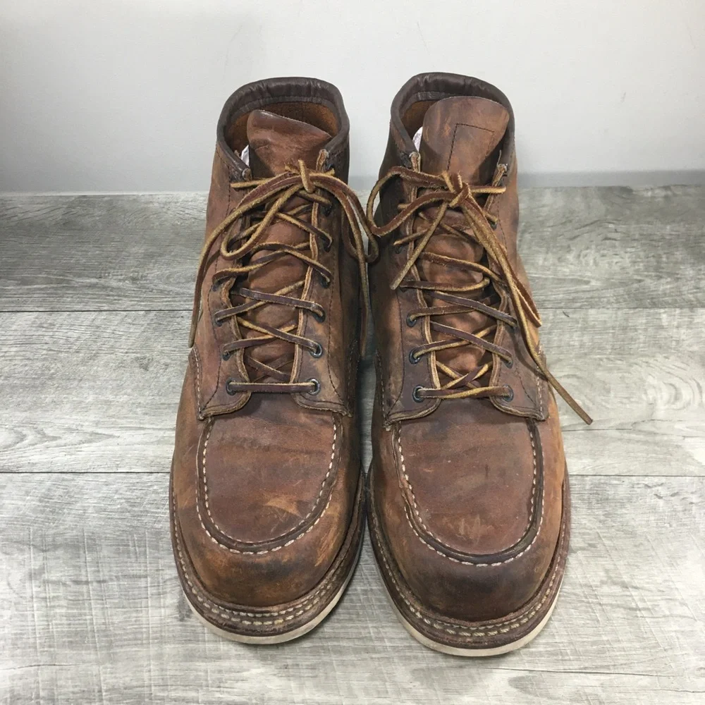 Red Wing Heritage 1907 Classic Moc Toe Leather Work Traction Tred Mens Boots 13